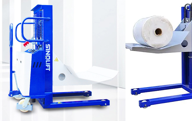 semi-electric paper roll lifter